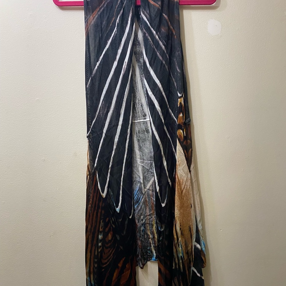 Tank top, multicolored kimono